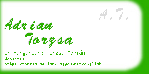 adrian torzsa business card